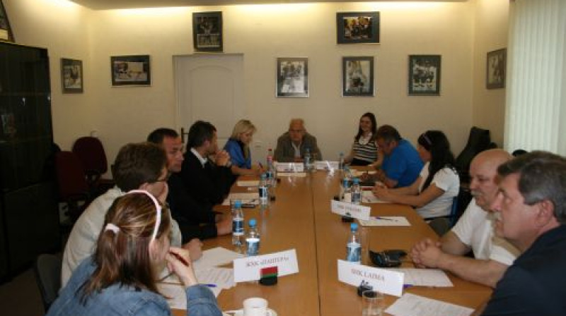 Klubu pārstāvju tikšanās
Foto: LHF