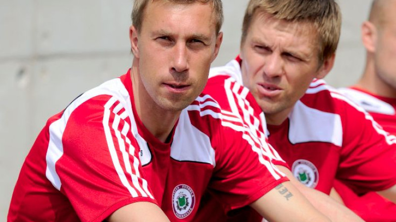 Genādijs Soloņicins un Dzintars Zirnis
Foto: Romans Kokšarovs, Sporta Avīze, f64