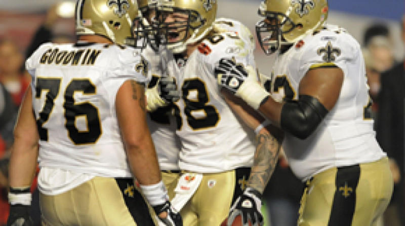 Pašreizējie NFL čempioni - Ņūorleānas "Saints"
Foto: AP/Scanpix
