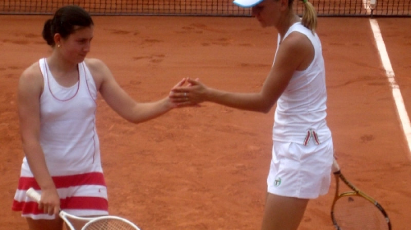 Anastasijas Sevastovas un Reginas Kuļikovas duetam Vimbldona nebija tik veiksmīga kā Parīze
Foto: Jānis Cīrulis, Sportacentrs.com