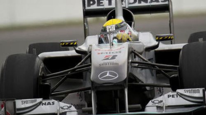 Pirmās treniņu sesijas ātrākais pilots Niko Rosbergs
Foto: AFP/Scanpix