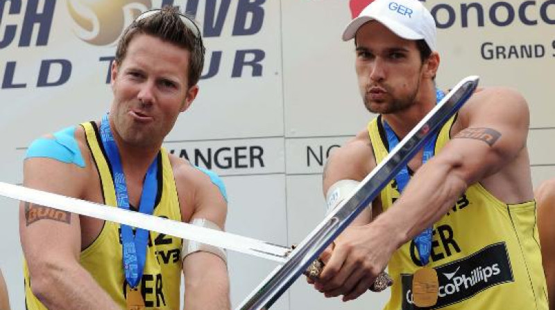 Davids Klemperers un Eriks Korengs
Foto: www.fivb.com