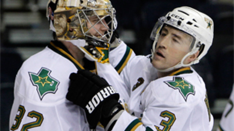 Kari Lehtonens un Stefans Robidā
Foto: AFP/Scanpix