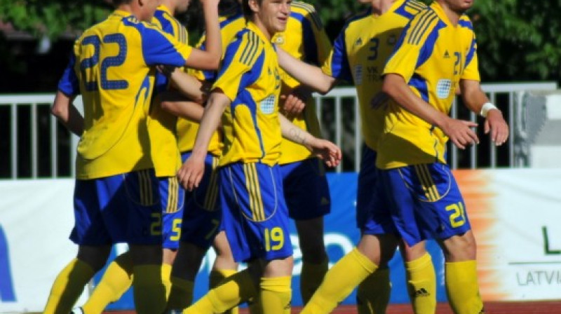 FK ''Ventspils'' šodien varēs doties mājās apmierināti.
Foto: Romualds Vambuts