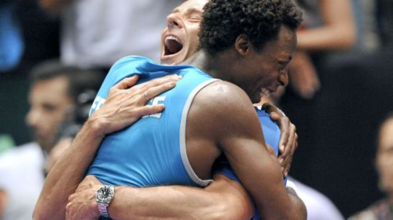Gaela Monfisa prieki pēc uzvaras
Foto: AFP/Scanpix