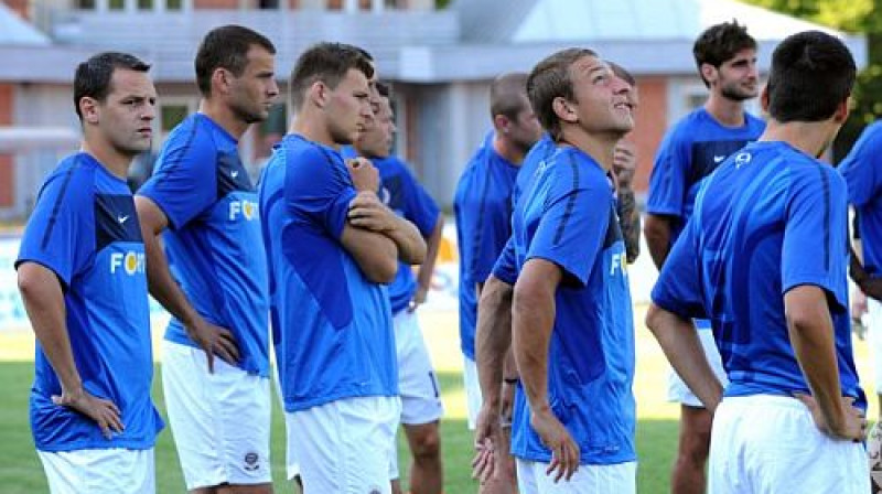 "Sparta" spēlētāji jau aizvadījuši treniņu Liepājā
Foto: www.sparta.cz