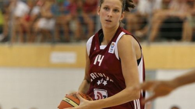 Kristīne Vītola ir otrā labākā metienu bloķētāja
Foto: Mārtiņš Sīlis