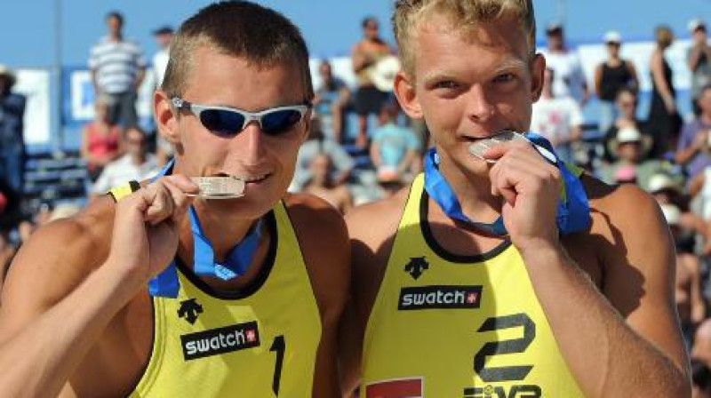 Mārtiņš Pļaviņš un Jānis Šmēdiņš
Foto: www.fivb.org