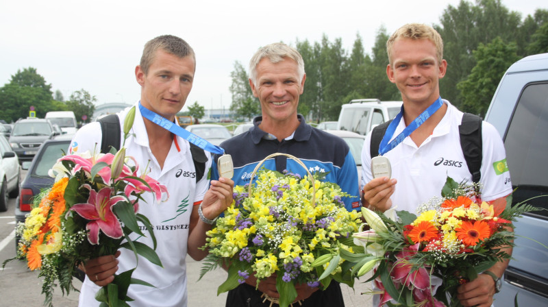 Mārtiņš Pļaviņš, Aigars Birzulis un Jānis Šmēdiņš
Foto: Elīna Pļaviņa