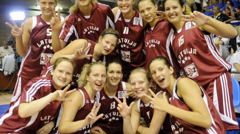 Latvijas U-20 bronzas dāmu izlase 
Foto: Romāns Kokšarovs, Sporta Avīze, f64