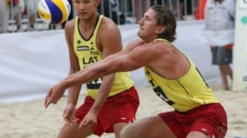 Ruslans Sorokins un Aleksandrs Samoilovs 
Foto: fivb.org