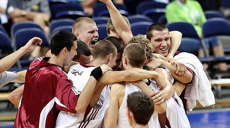Latvijas U-18 junioru valstsvienība 
Foto: FIBA Europe