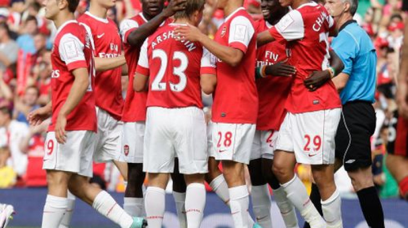 "Arsenal" atzīmē vārtu guvumu
Foto: AP/Scanpix