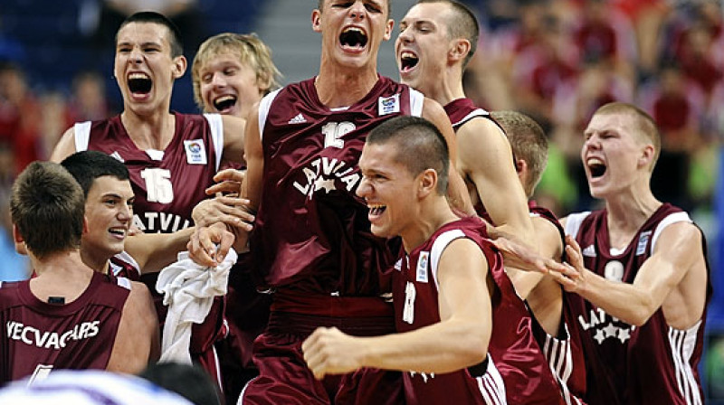 Latvijas junioru izlase 
Foto: Robertas Dackus, fibaeurope.com