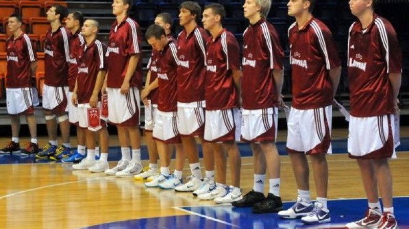Latvijas basketbola izlase 
Foto: Romualds Vambuts, Sportacentrs.com