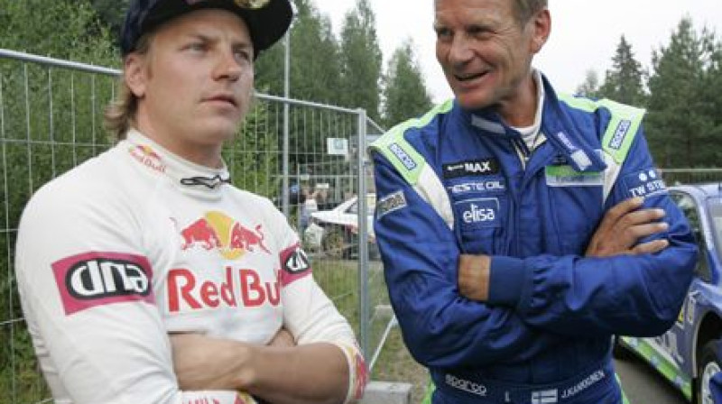 Kimi Raikonens un Juha Kankunens
Foto: maxrally.com