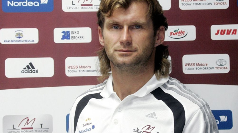 Latvijas U21 futbola izlases galvenais treneris Mihails Zemļinskis
Foto: lff.lv