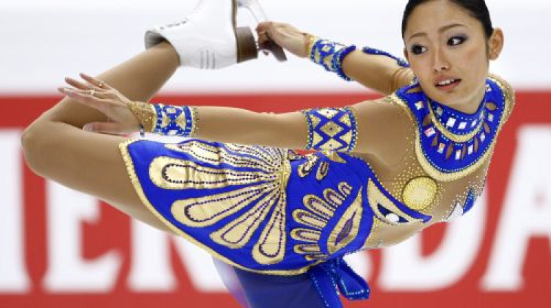 Daugavpilī kopā ar Nikolaju Morozovu būs arī 2007. gada pasaules čempione Miki Ando
Foto: AFP/Scanpix