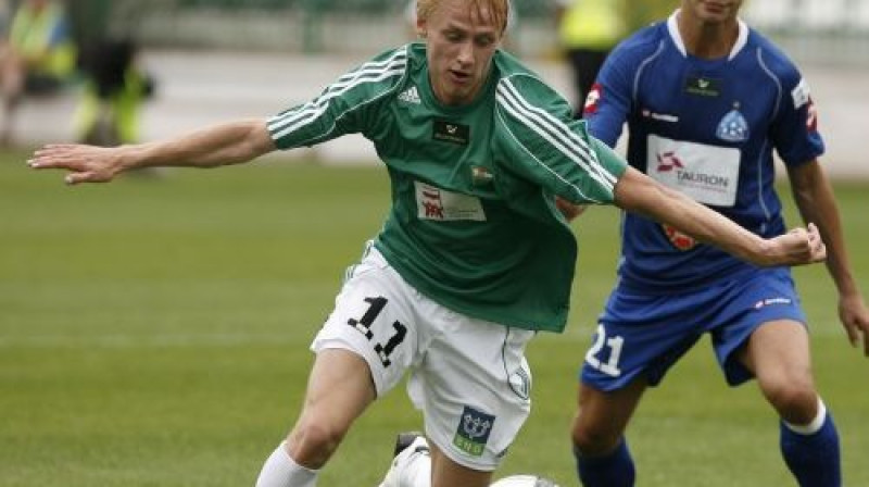 Ivans Lukjanovs (pa kreisi)
Foto: www.lechia.pl