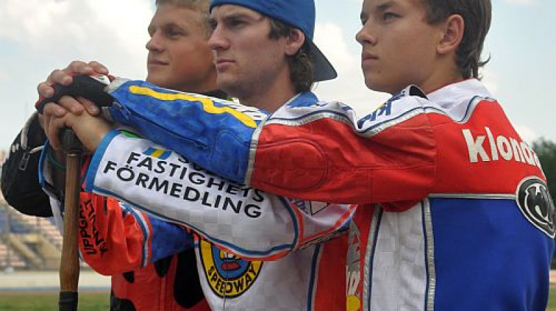 Vjačeslavs Giruckis, Maksims Bogdanovs un Vadims Tarasenko
Foto: Ivars Račko, Sportacentrs.com