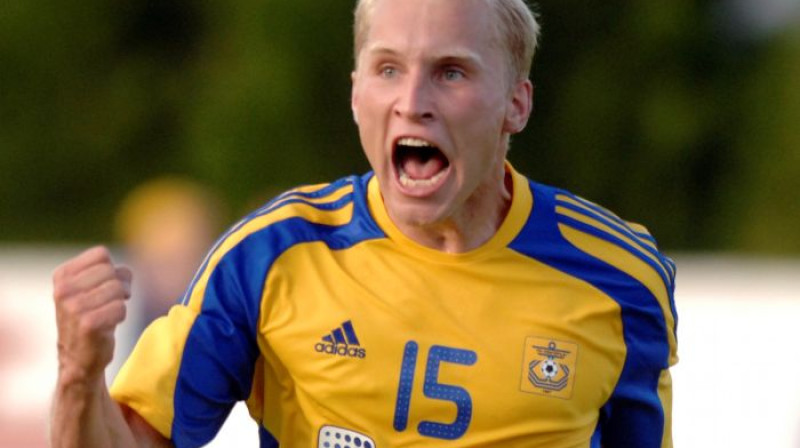 Grigorijs Čirkins guva uzvaras vārtus pirmajā
"Ventspils" un "Skonto" spēlē. Foto: Romans
Kokšarovs, Sporta Avīze, f64