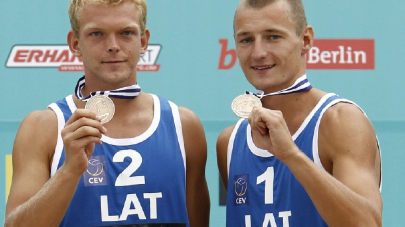 Jānis Šmēdiņš un Mārtiņš Pļaviņš
Foto: www.cev.lu