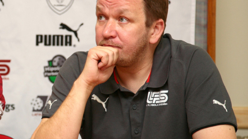 Latvijas vīriešu florbola izlases galvenais treneris Īro Parviainens
Foto: Ritvars Raits