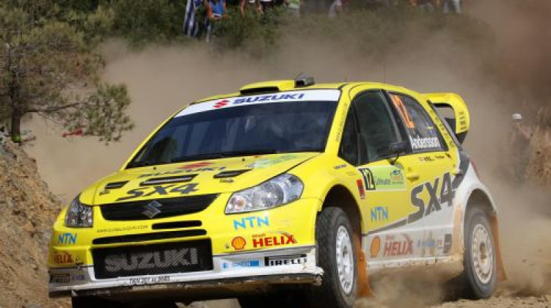 Pers-Gunars Andersons, braucot ar "Suzuki WRC" automašīnu
Foto: www.ewrc.cz