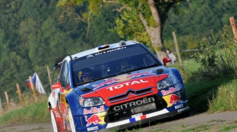 Sebastiens Lēbs Vācijas rallija treniņos
Foto: www.rally-mania.cz