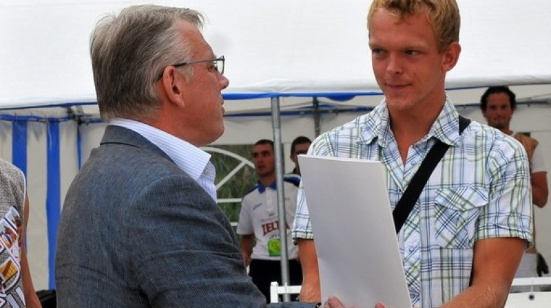 Jānis Šmēdiņš un Almers Ludviks
Foto: Romualds Vambuts, Sportacentrs.com
