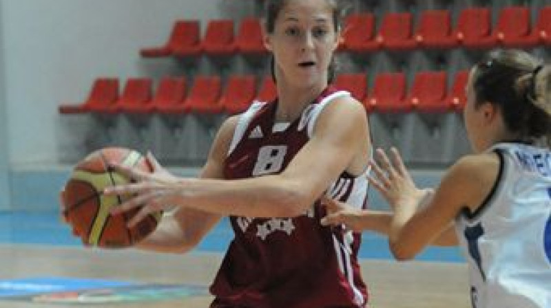 Latvijas U16 izlases rezultatīvākā spēlētāja Renāte Reine
Foto: FIBA Europe
