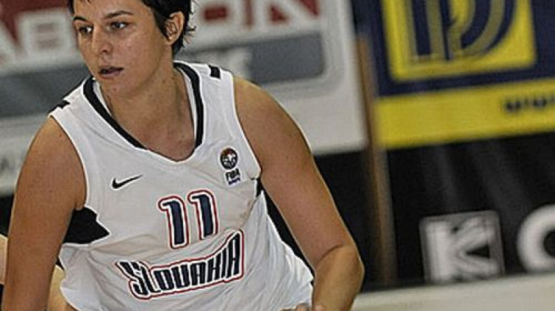 Ivana Jaļcova šodien Slovākijas rindās ar 14 punktiem bija rezultatīvākā.
Foto: FIBA Europe