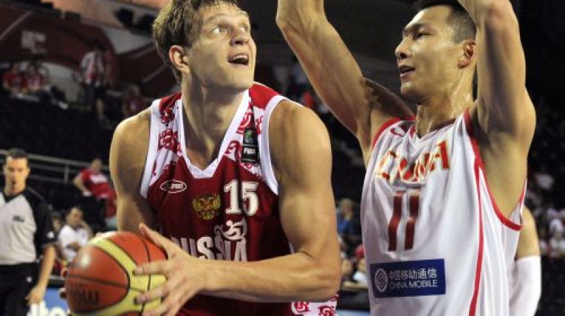 Timofejs Mozgovs (ar bumbu)
Foto: AFP/Scanpix