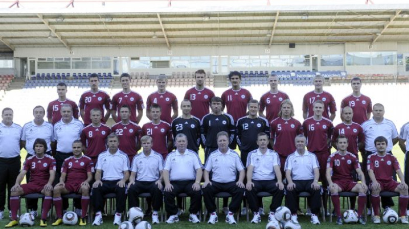 Latvijas futbola izlase
Foto: Romans Kokšarovs, Sporta Avīze, f64