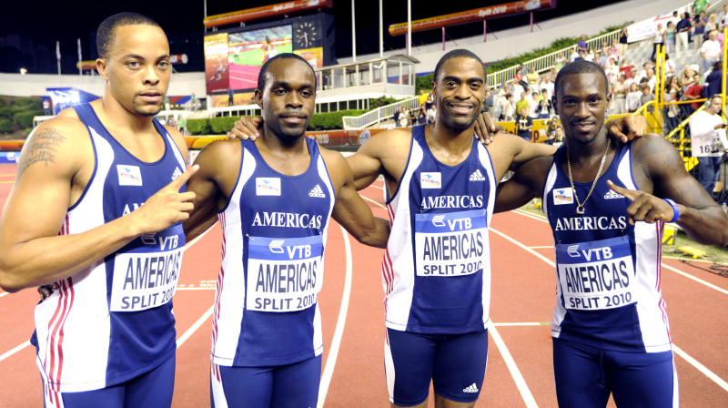 Amerikas 4x100 metru stafetes kvartets
Foto: AFP/Scanpix