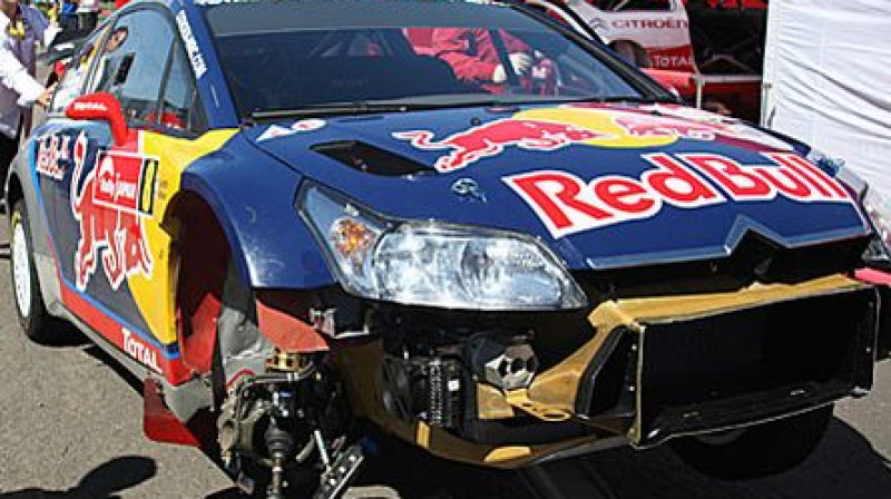 Kimi Raikonena automašīna pēc avārijas
Foto: www.mtv3.fi