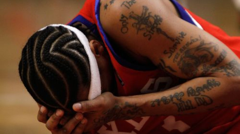 Alenam Aiversonam pēdējā pieredze basketbolā nav bijusi patīkama 
Foto: AFP/Scanpix