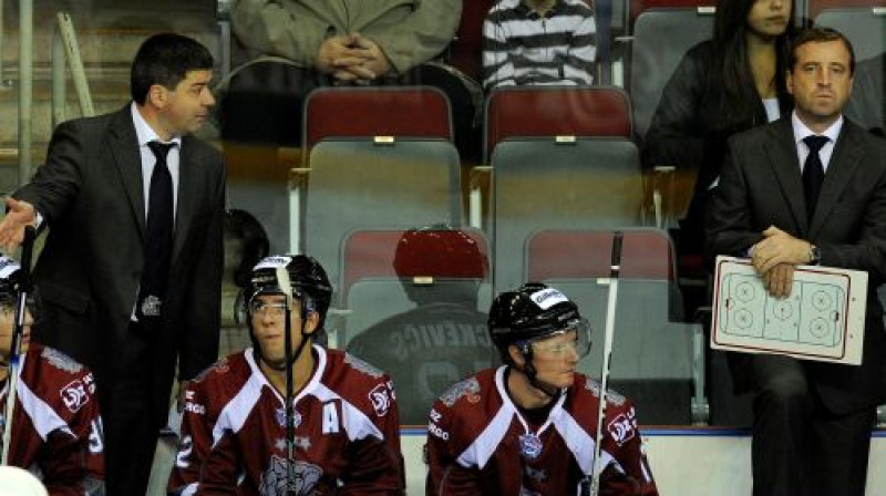 ''Rīgas'' treneri var justies apmierināti - sešās spēlēs iekrāti 14 punkti
Foto: Romāns Kokšarovs, Sporta Avīze, f64