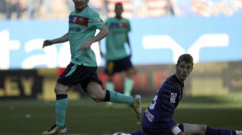 Lionels Mesi gūst vārtus
Foto: AFP/Scanpix