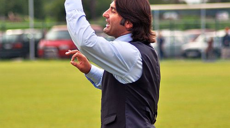 "Daugavas" galvenais treneris Tamazs Pertija
Foto: Jevgēņijs Jaņens, Sportacentrs.com