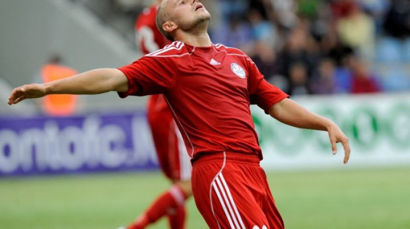 Andrejs Perepļotkins šodien guva divus vārtus
Foto: Romans Kokšarovs, Sporta Avīze, f64