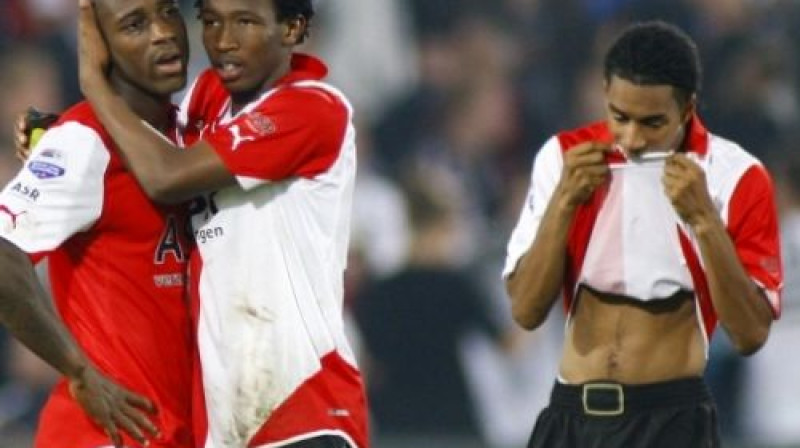 ''Feyenoord'' spēlētāju reakcija pēc mača...
Foto: fcupdate.nl