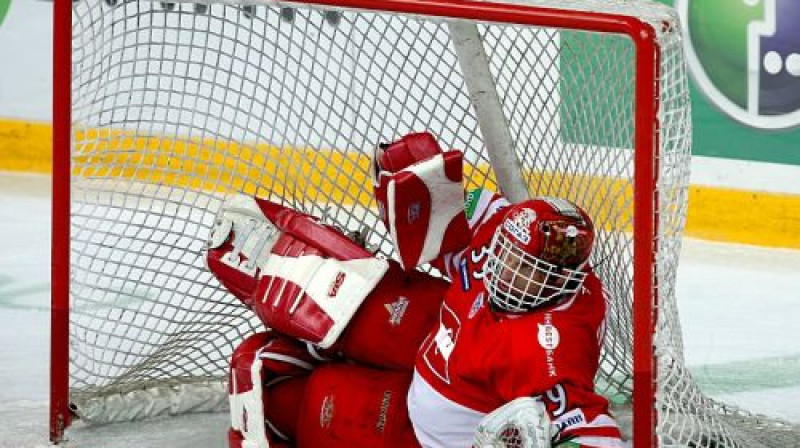 Dominiks Hašeks arī šodien sargāja ''Spartak'' cietoksni
Foto: Aleksandrs Safonovs, championat.ru