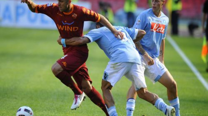 ''Napoli'' prata apturēt ''Roma'' vienību un uzvarēt
Foto: AFP/Scanpix