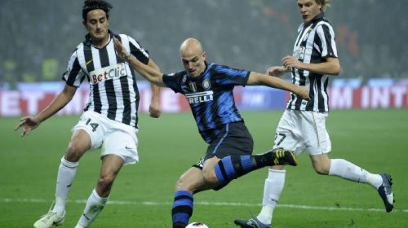 Epizode no spēles starp ''Inter'' un ''Juventus''
Foto: AFP/Scanpix