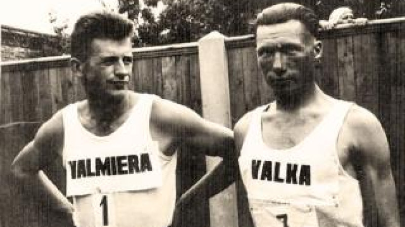 Jānis Daliņš un Ādolfs Liepaskalns - divi izcili pasaules klases soļotāji. 

Foto: muzejs.lv