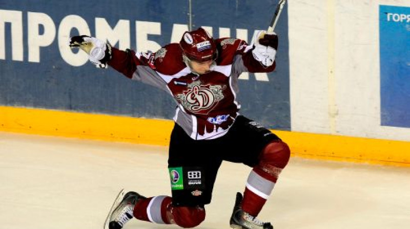 Jurajs Mikušs guva pirmos vārtus ''Dinamo'' labā
Foto: Romāns Kokšarovs, Sporta Avīze, F64