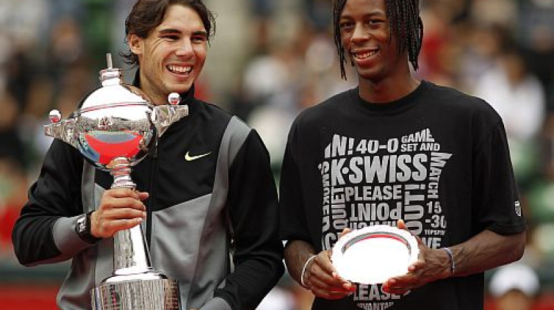 Rafaels Nadals un Gaels Monfīss
Foto: Reuters/Scanpix