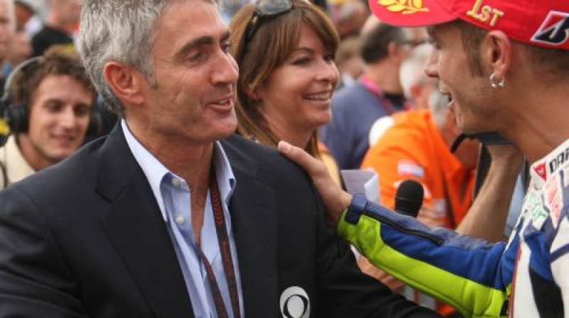 Miks Dūens un Valentīno Rosi
Foto: www.motogp.com