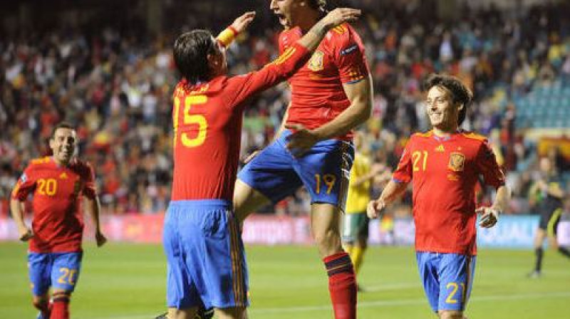 Fernando Jorente pret Lietuvu iesita divus vārtus
Foto: AFP/Scanpix